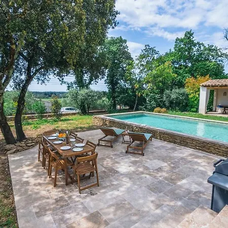 빌라 Uzes - Climatisation, Piscine Et Petanque Vallabrix
