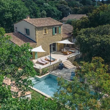 Uzes - Climatisation, Piscine Et Petanque 빌라 *